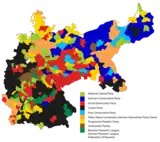 Constituency results, 1912