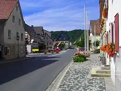 Main street in the village