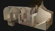 3D representation of the tomb structure