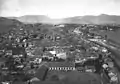 Kathmandu city and part of Tundikhel at right, circa 1920.
