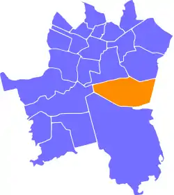 Location of Giszowiec within Katowice