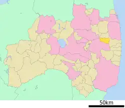 Location of Katsurao in Fukushima Prefecture