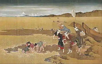 Hokusai, Shell Gathering, 19th century
