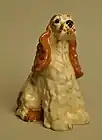 Kay Finch Ceramics cocker spaniel dog figurine.