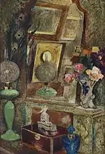 Still life: My Studio (Still Life); 1933, oil on plywood, 105 cm × 72 cm, private collection.
