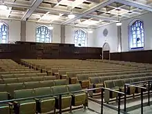 First-floor auditorium of Keating Hall.