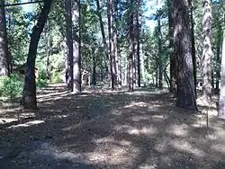 Keddie Resort grounds in 2012, including former site of cabin in which the Keddie murders occurred