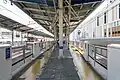 Platform 4 and 5 at Keikyu Kawasaki Station (Keikyu Main Line platform) in July 2023