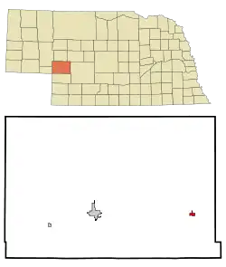 Location of Paxton, Nebraska