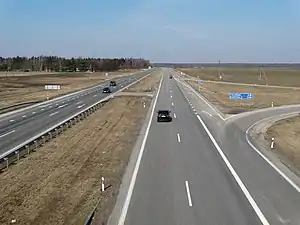 A2 motorway near Taujėnai