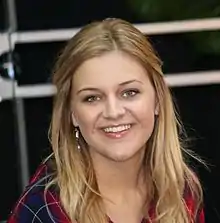 A young woman with long blonde hair