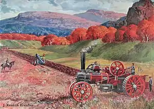 Kemna produced Agricultural machinery up to World War 2 (as can be seen in this watercolor depicting a Kemna plow)