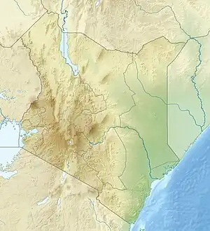 Map showing the location of Maasai Mara National Reserve