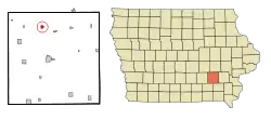 Location of Keswick, Iowa