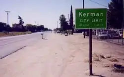 East extent of Kerman along SR 180.
