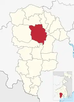 Location of Keshpur