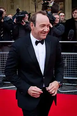 A photograph of Kevin Spacey at the Royal Albert Hall