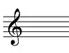 C Major key signature