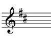 D Major key signature