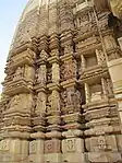 Outer Wall, Chaturbhuj Temple, Khajuraho India