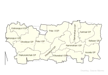 Khanakul-I CD block map showings GP areas