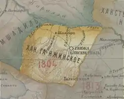 Location of Ganja Khanate