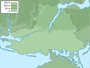 Yahorlyk Bay is located in Kherson Oblast