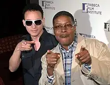 Christopher Reid (left) with Christopher Martin (right) at the 2010 Tribeca Film Festival