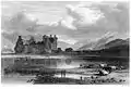 Engraving of Kilchurn Castle by William Miller, 1846