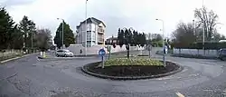 Roundabout at the junction of Hospital Road and Killyclogher Road