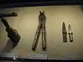 Kim Shin-jo's grenade, wirecutters and dagger at the War Memorial of Korea