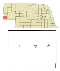 Location of Dix, Nebraska