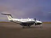 King Air 200 on North Cariboo's ramp at Calgary International Airport