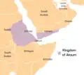 Aksum Empire and its possessions in Yemen