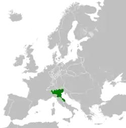 The Kingdom of Italy in 1812