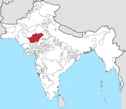The Kingdom of Marwar in the Indian Empire in 1920