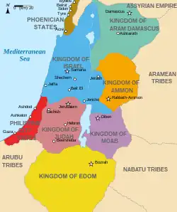 Transjordan Kingdoms during the Iron Age 830 BCE