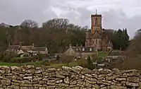 View from the east over the village