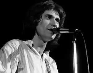 Davies performing in 1977