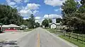 Looking east on Ohio Highway 180 in Kinnikinnick.