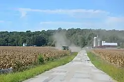 Corn harvest on Kinsey Road