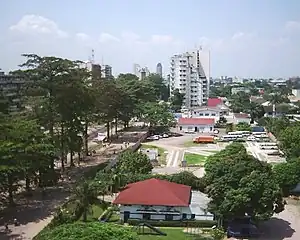 The boulevard of 30 June in Gombe, Kinshasa