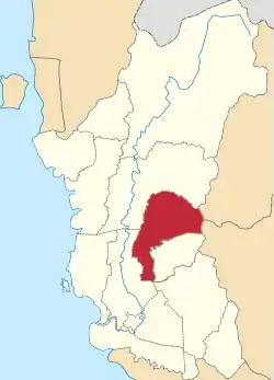 Location of Kinta District in Perak