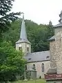 The church located above the Castle