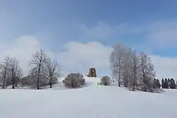 Kirumpää castle ruins in winter