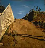 A Road Cut Through a Hill (1915)