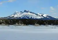 Kista Peak from Abraham Lake