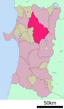 Location of Kitaakita