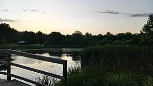 Kitchell Pond at sunset