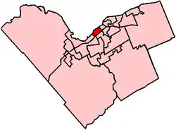 Location within Ottawa